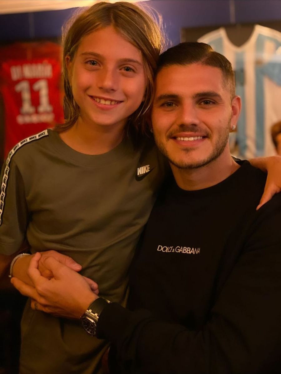 Mauro Icardi le dedicó un tierno saludo de cumpleaños a Valentino, el hijo de Wanda Nara y Maxi López: 