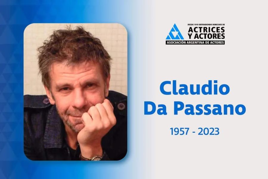 Murió Claudio Da Passano, actor de 