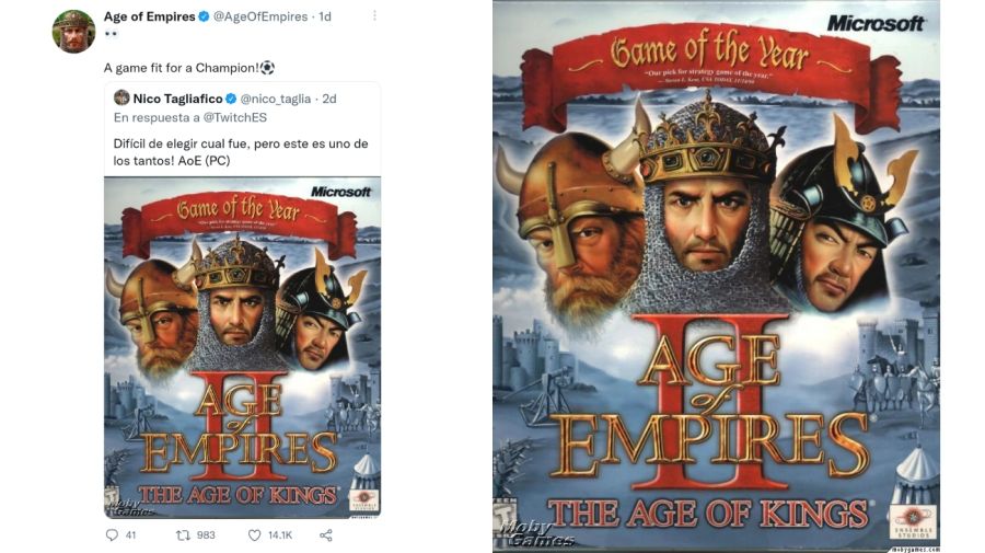 Nicolás Tagliafico reveló que el Age of Empires II es su videojuego favorito