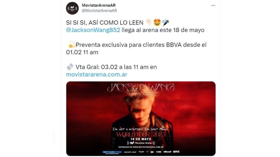 Jackson Wang gira Argentina