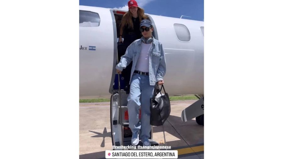 La China Suárez viajó con Rusherking a Santiago del Estero a conocer a sus suegros
