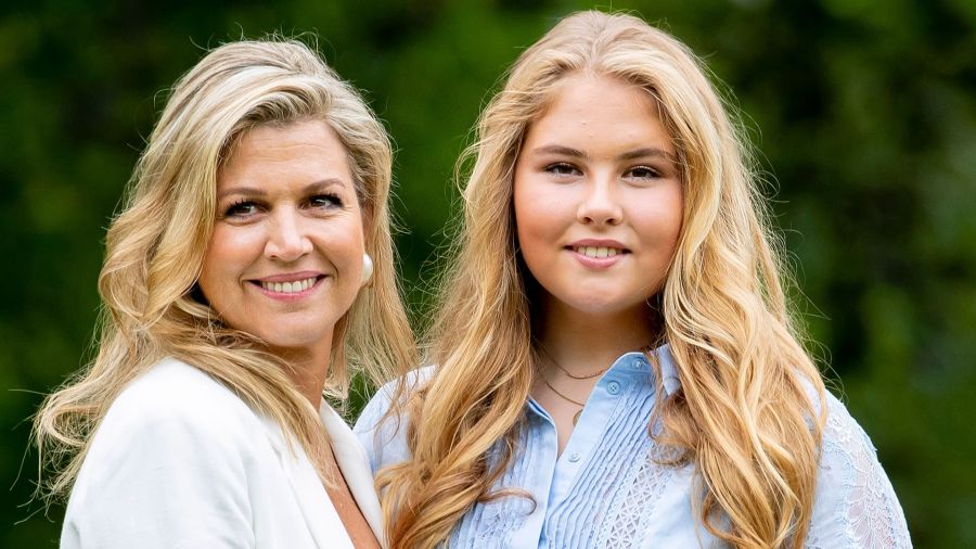 Máxima y la princesa Amalia de Holanda