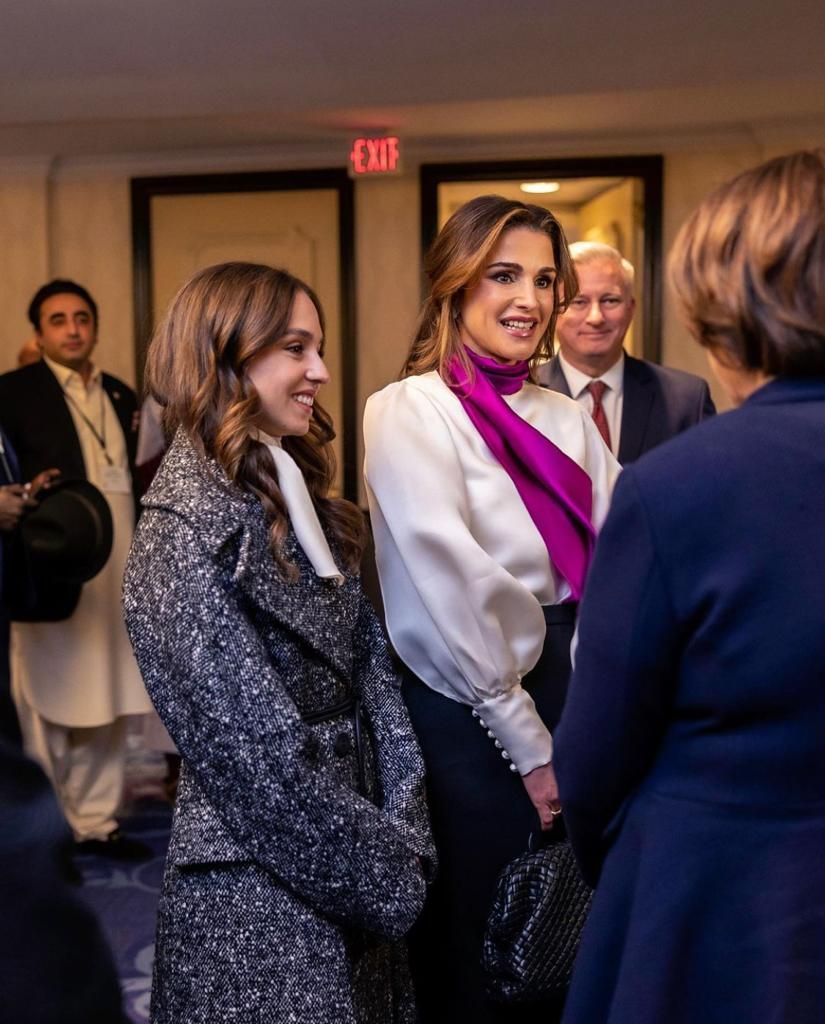 Rania Al-Abdullah, Reina de Jordania, en Washington. 