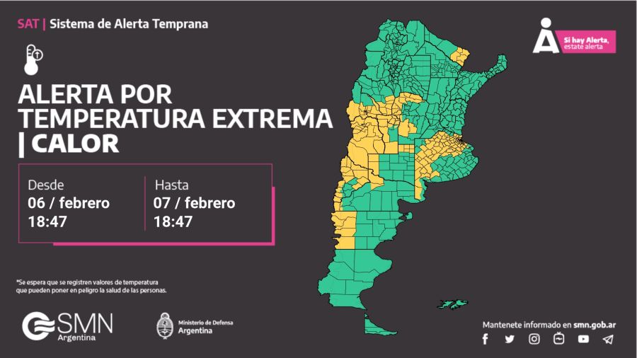 Alerta por temperaturas extremas 20230206