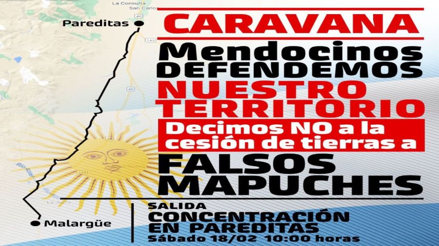 20230207 Anuncian una movilización por la entrega de tierras a indígenas en Mendoza.