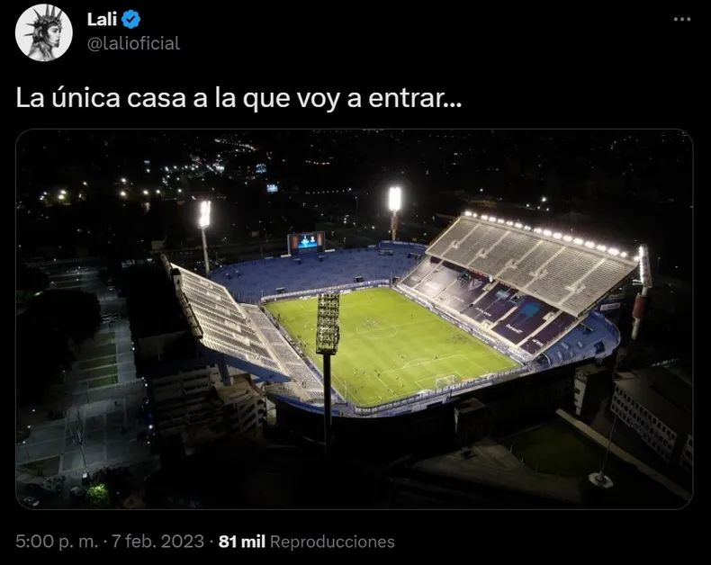 Tweet Lali Espósito