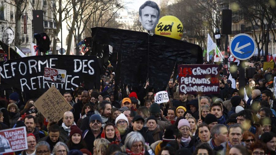 Huelgas en Francia contra el aumento de la edad de jubilación