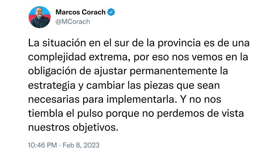Tuits Marcos Corach 20230209