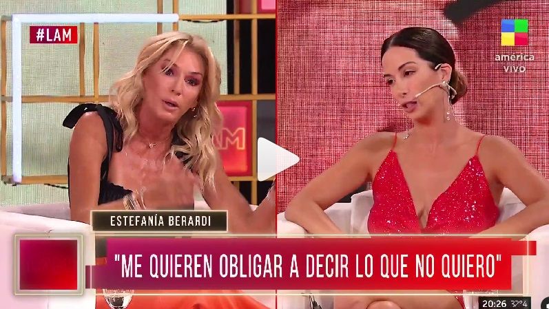 Estefanía Berardi fue tajante a la pregunta de Ángel de Brito si quería seguir en LAM