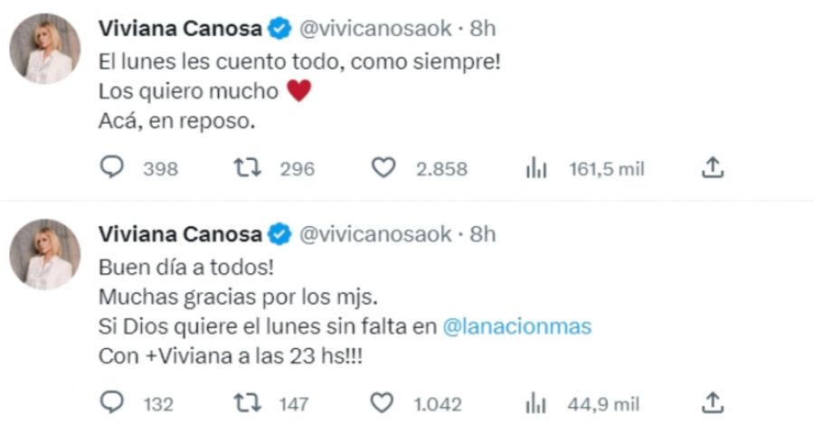 Tweet Viviana Canosa