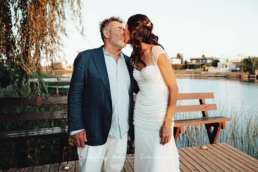 Así fue la boda de Milo Lockett con Luciana Vernet: se casaron después de 12 años de convivencia 