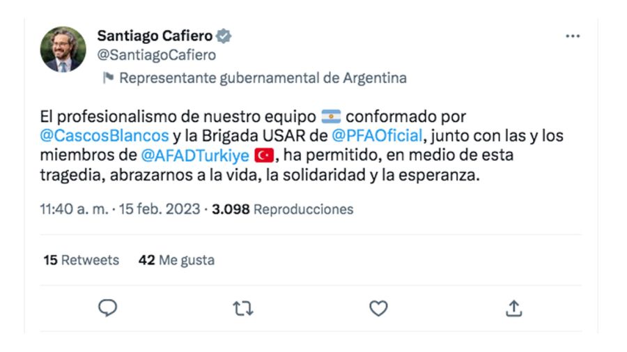 Mensajes de Santiago Cafiero