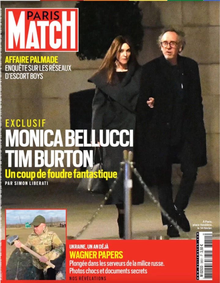 Tim Burton y Monica Bellucci