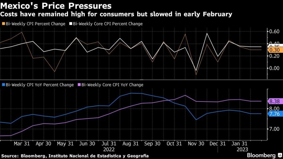 Mexico's Price Pressures | Costs have remained high for consumers but slowed in early February