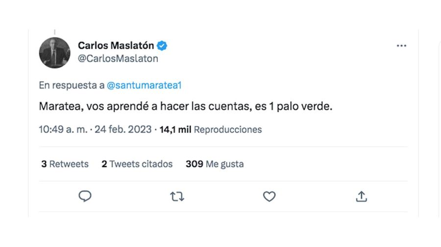 Cruce entre Santiago Maratea y Carlos Maslatón
