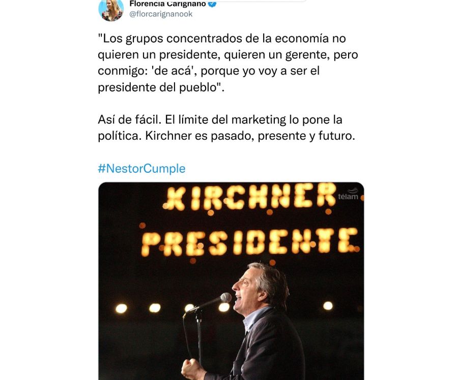 Saludos por el cumpleaños de Néstor Kirchner 20230225