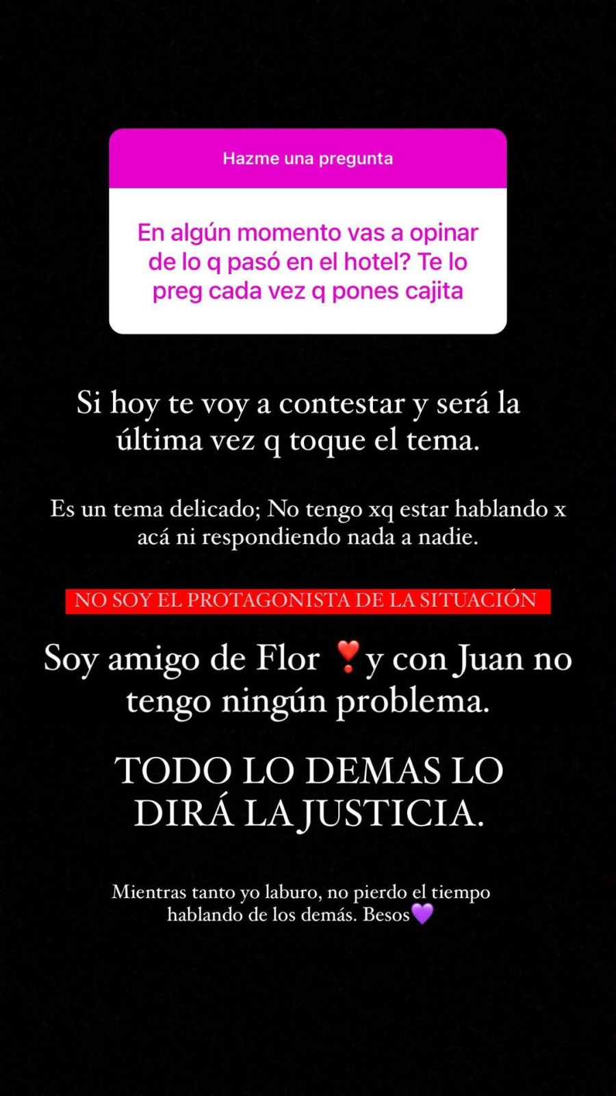Flor Moyano met with her colleagues from El Hotel de los Famosos in the middle of the complaint against Juan Martino