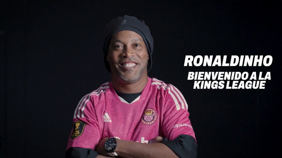 Ronaldinho debutó en la Kings League y batió todos los récords 