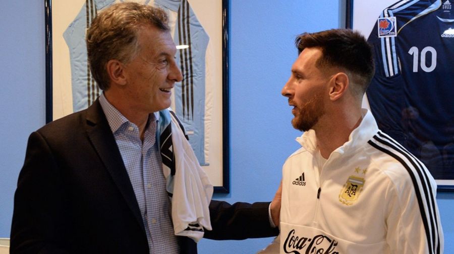 Mauricio Macri y Lionel Messi
