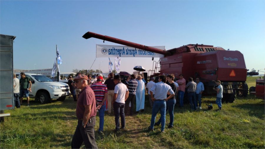 Protesta de productores agropecuarios