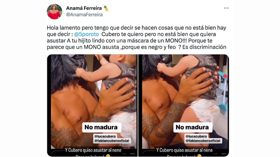 Anamá Ferreira contra Fabian cubero por supuesto racismo