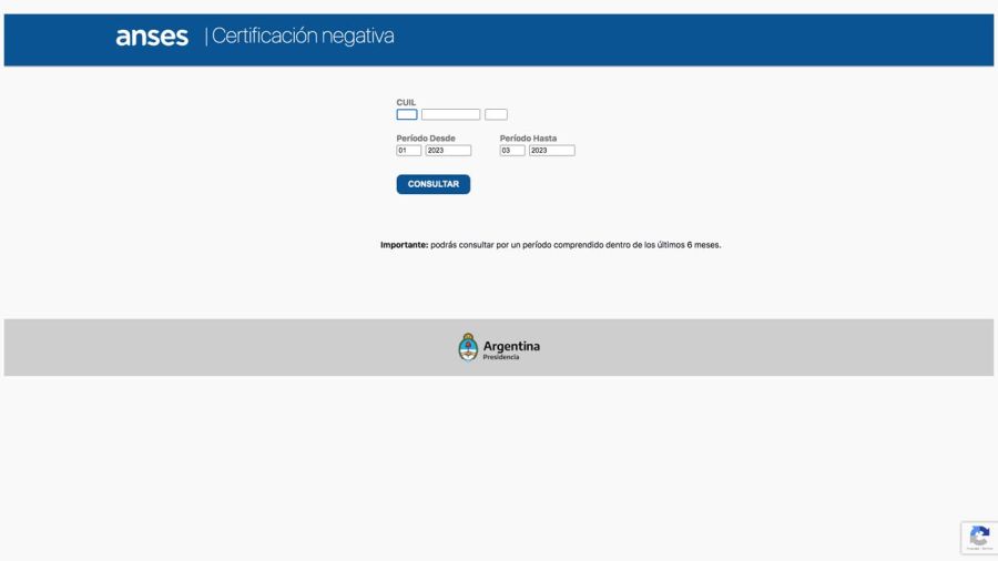 Certificación negativa denegada ANSES