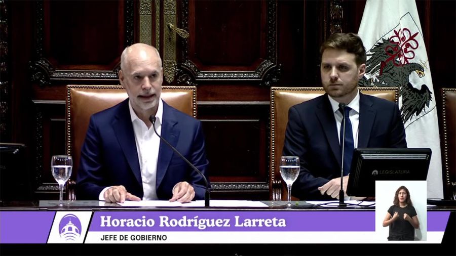 Horacio Rodríguez Larreta en su discurso en la apertura de sesiones ordinarias en la Legislatura de la Ciudad Autónoma de Buenos Aires