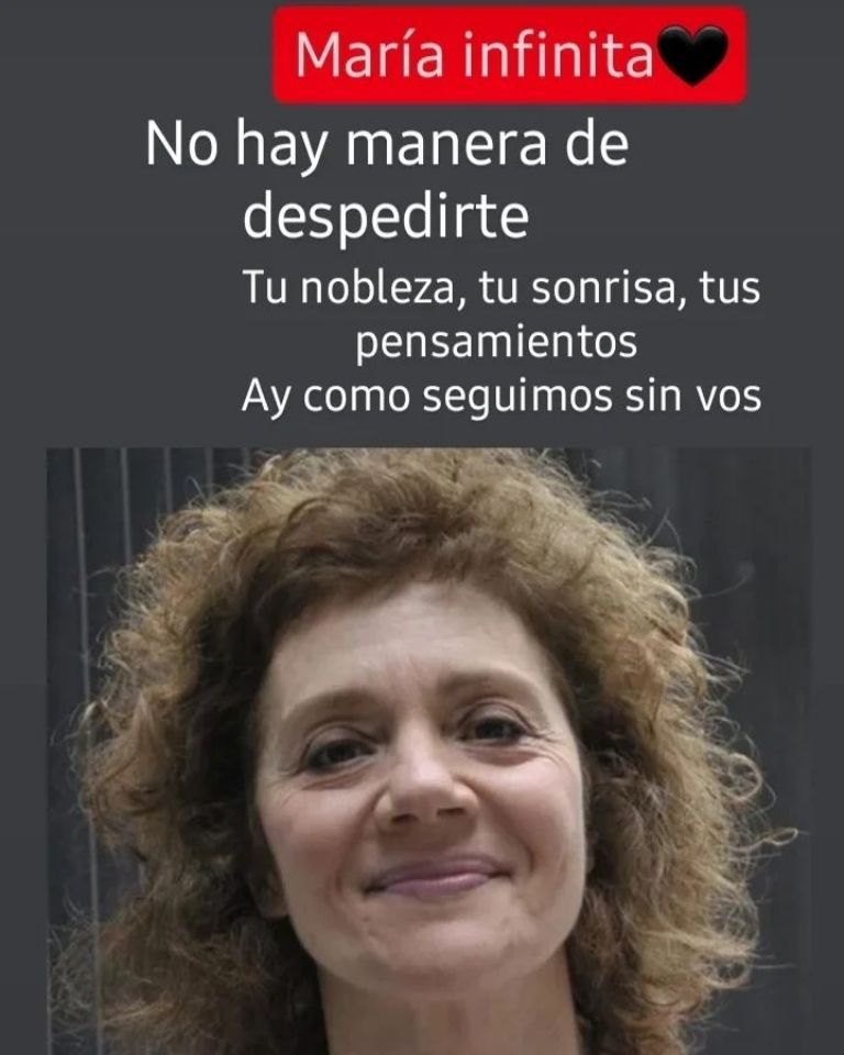 El saludo de Mirta Wons a María Onetto