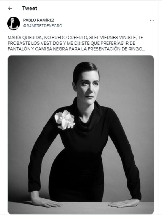 La muerte de María Onetto: el desolador mensaje de Pablo Ramírez, el último en ver a la actriz