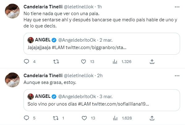 Cande Tinelli reabrió su Twitter y se despachó contra quienes la critican: 