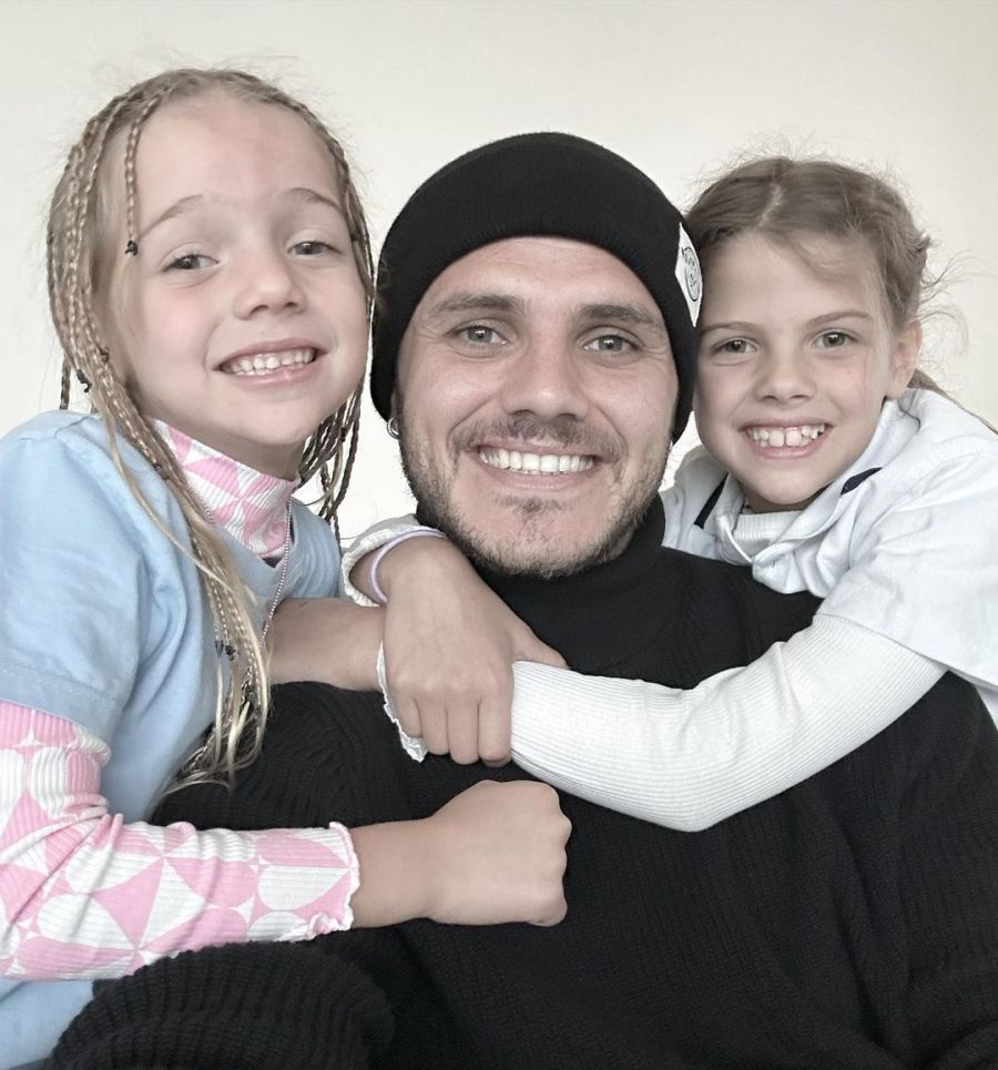 Mauro Icardi tuvo una velada especial con sus hijas: 