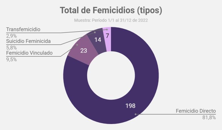 Datos femicidios 2022