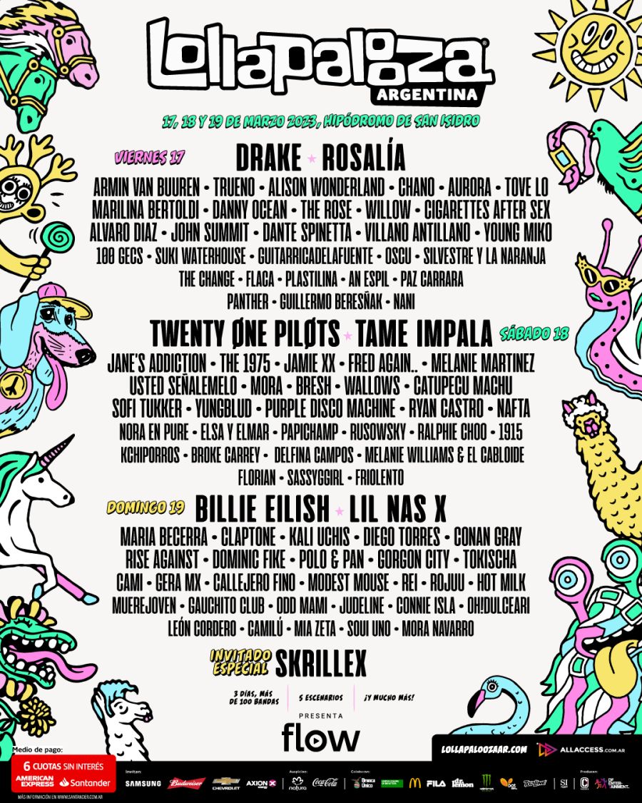 Lollapalooza - Line Up completo