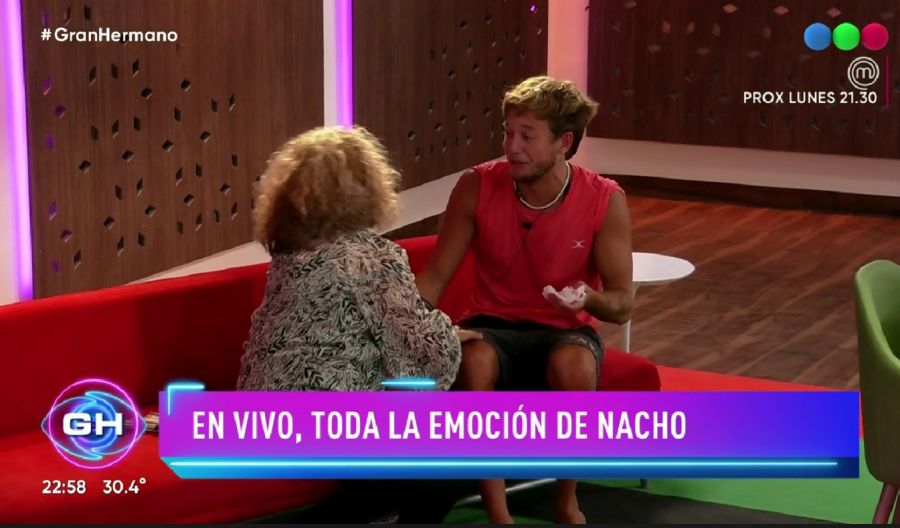 Gran Hermano: Nacho recibió a su abuela y a su segundo papá, 