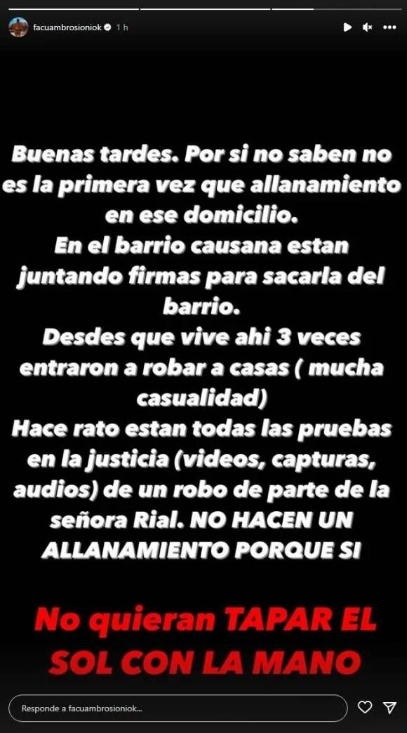 More Rial sufrió un allanamiento y su ex la acusó de ladrona: 