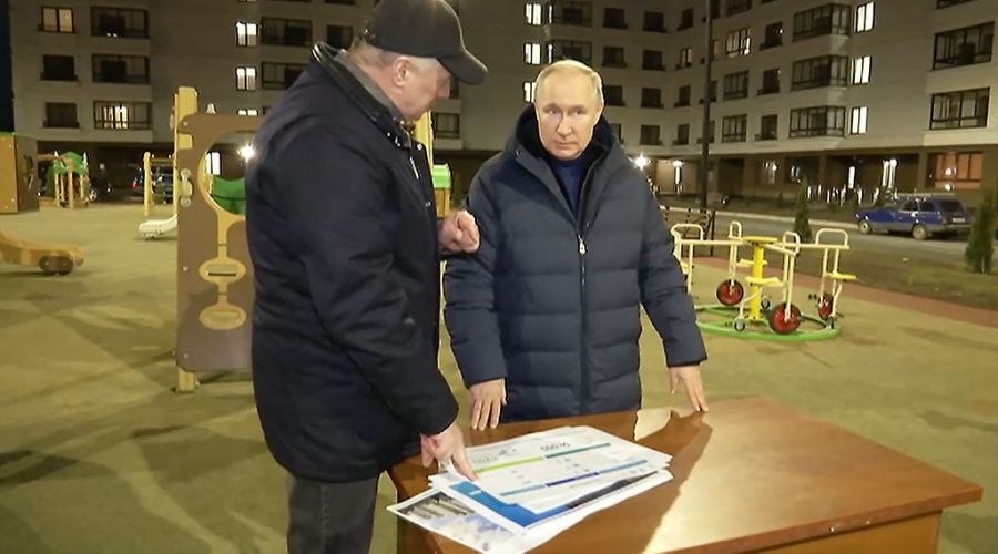 Viaje de Putin to Mariupol