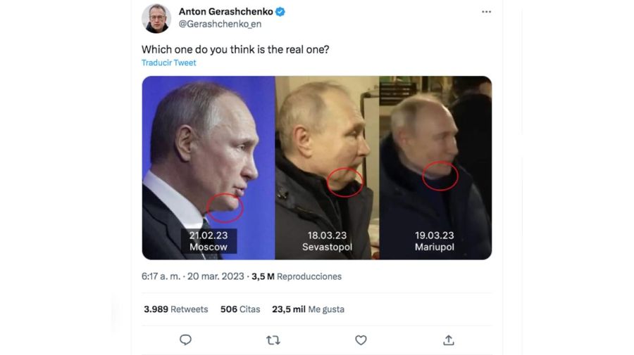 Mensajes sobre Vladimir Putin