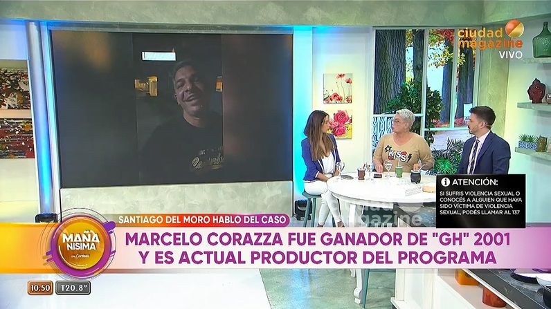 Hablan de Marcelo Corazza en Mañanísima