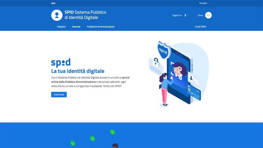 Sistema Público de Identidad Digital Italiano. 