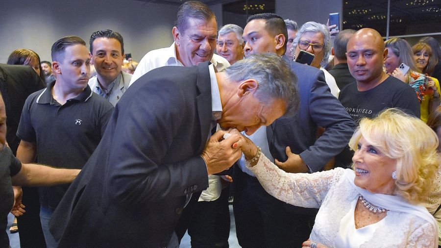 Mauricio Macri with Mirtha Legrand