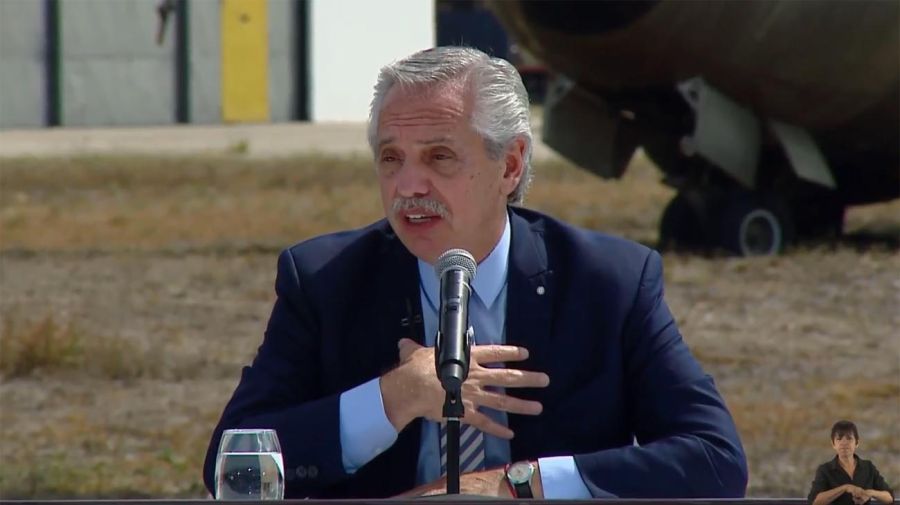 El presidente Alberto Fernández anuncia la construcción del Espacio para la Memoria y la Promoción de los DD.HH., en el ex Centro Clandestino de Detención, Tortura y Exterminio (CCDTyE) Campo de Mayo