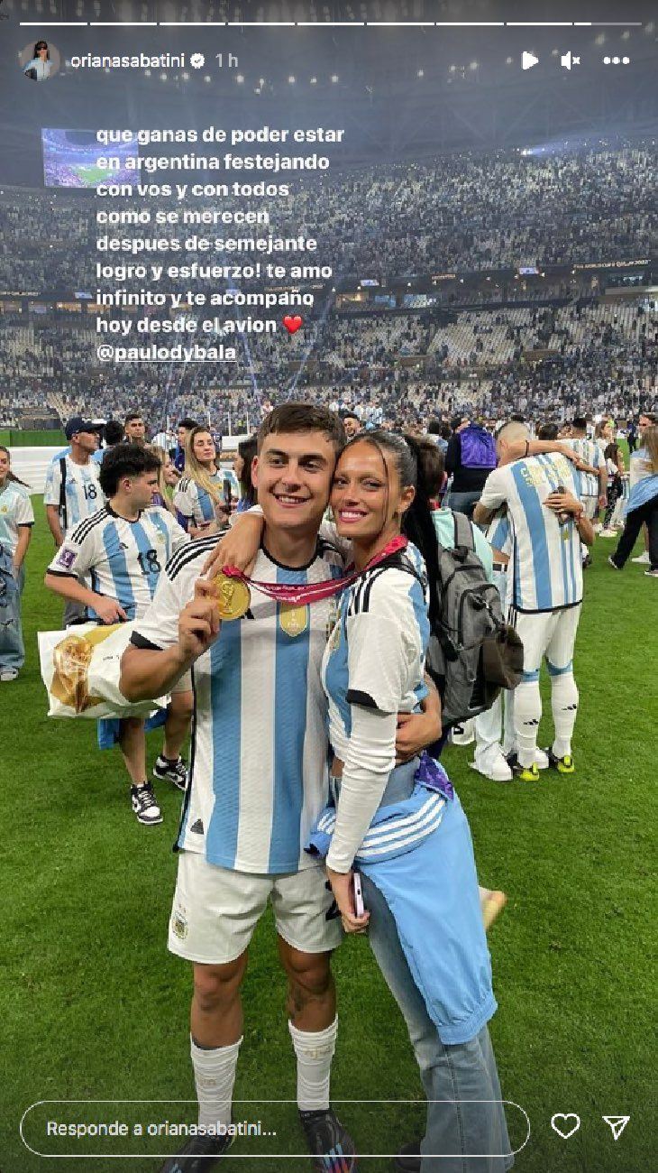 Oriana Sabatini y Paulo Dybala