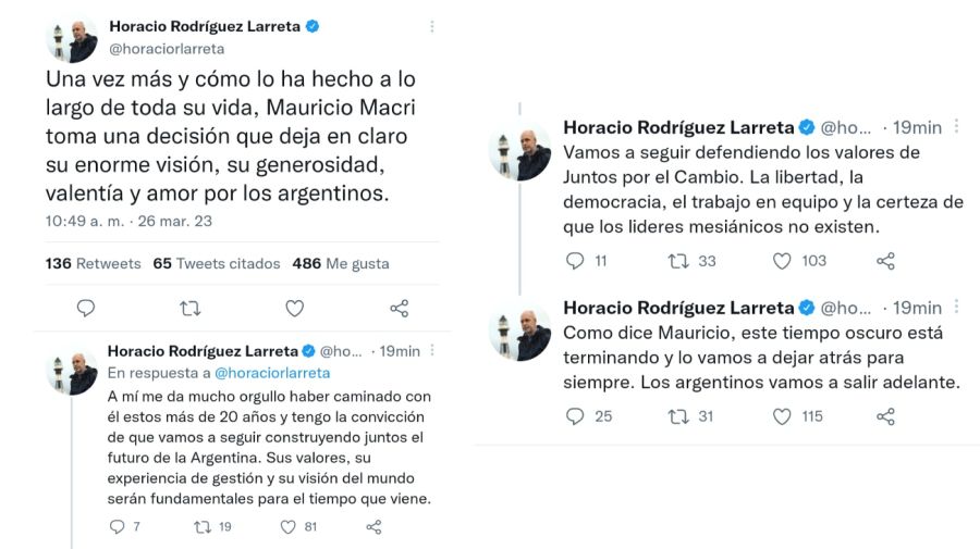 Horacio Rodríguez Larreta, sobre la decisión de Mauricio Macri