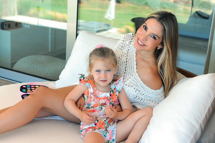 Luly Drozdek junto a su hija, Delfina: 