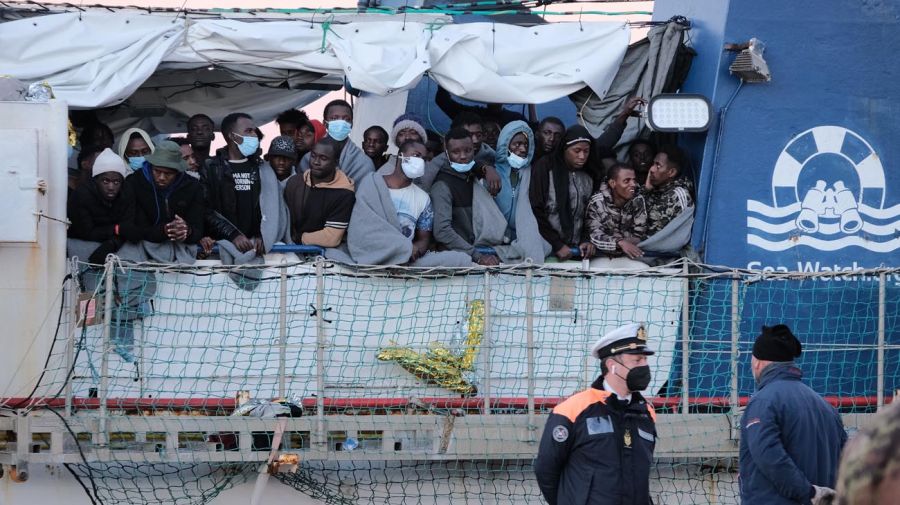 Migrantes de Libia que se dirigen hacia Europa.