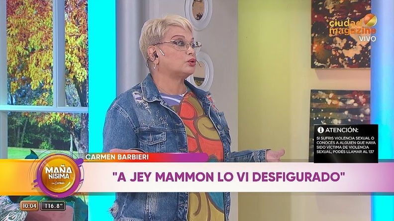 Carmen Barbieri opinó sobre el descargo de Jey Mammon 2