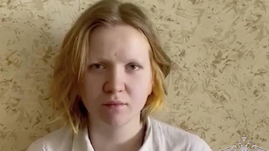 Daria Trepova fue interrogada por el atentado contra el bloguero pro Putin, Vladlen Tatarsky, en San Petersburgo. 