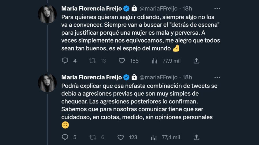 Florencia Freijo tweets