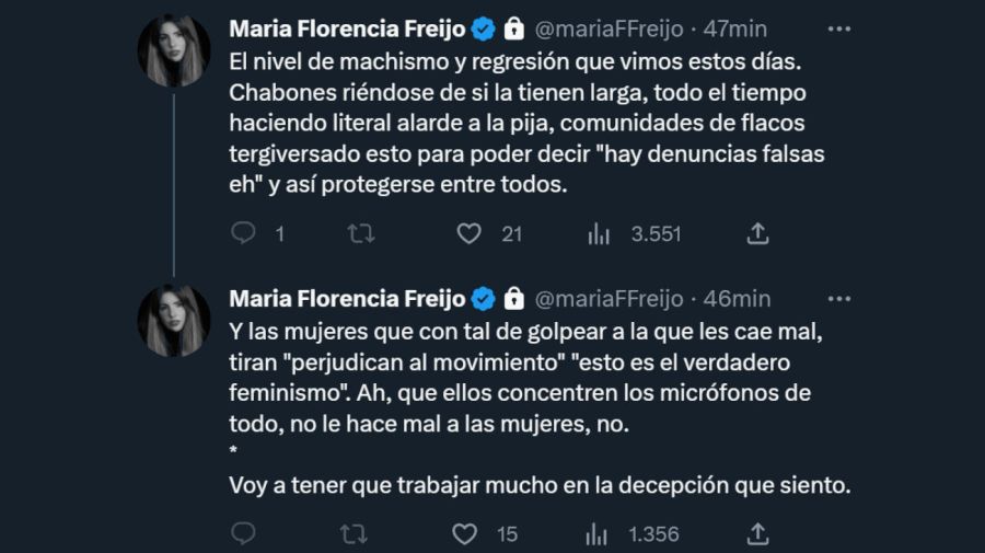 Florencia Freijo tweets
