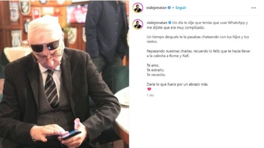 Jonatan Viale recuerda a su papá